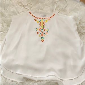 White loose camisole